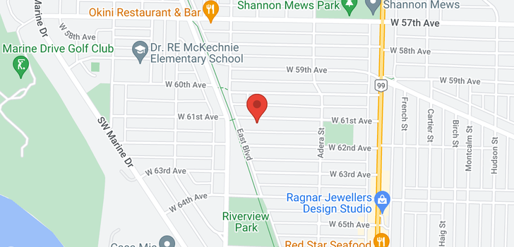 map of 1744 W 61ST AVENUE